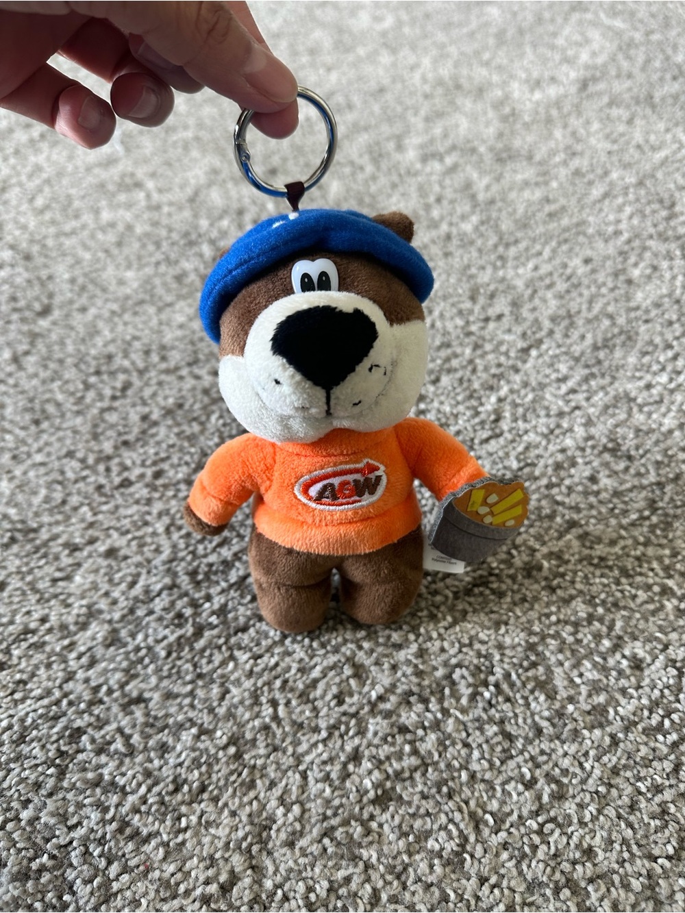 A&W Poutine Rooty Plush Keychain - Picture 3 of 7